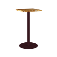 Burgundy Halo Bar Table